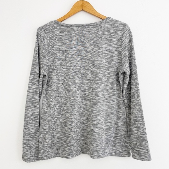 J. Crew Mercantile Gray V-Neck Tunic Sweatshirt Size Medium - Picture 9 of 15